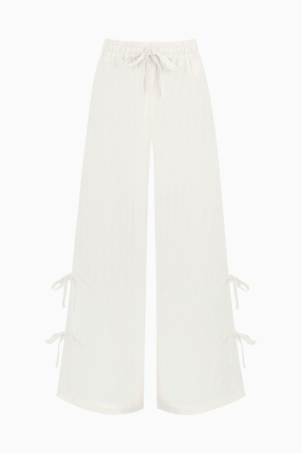 The Giulia Drawstring Trousers in off-white