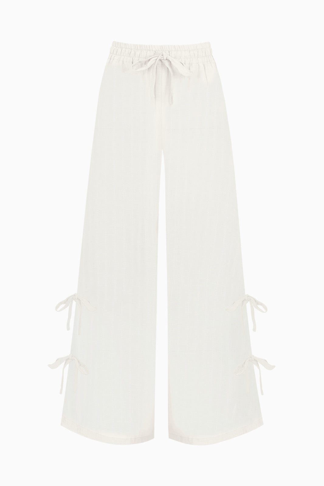 The Giulia Drawstring Trousers in off-white