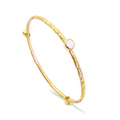Thalia Drie Steen Stapelarmband Regenboog Maansteen