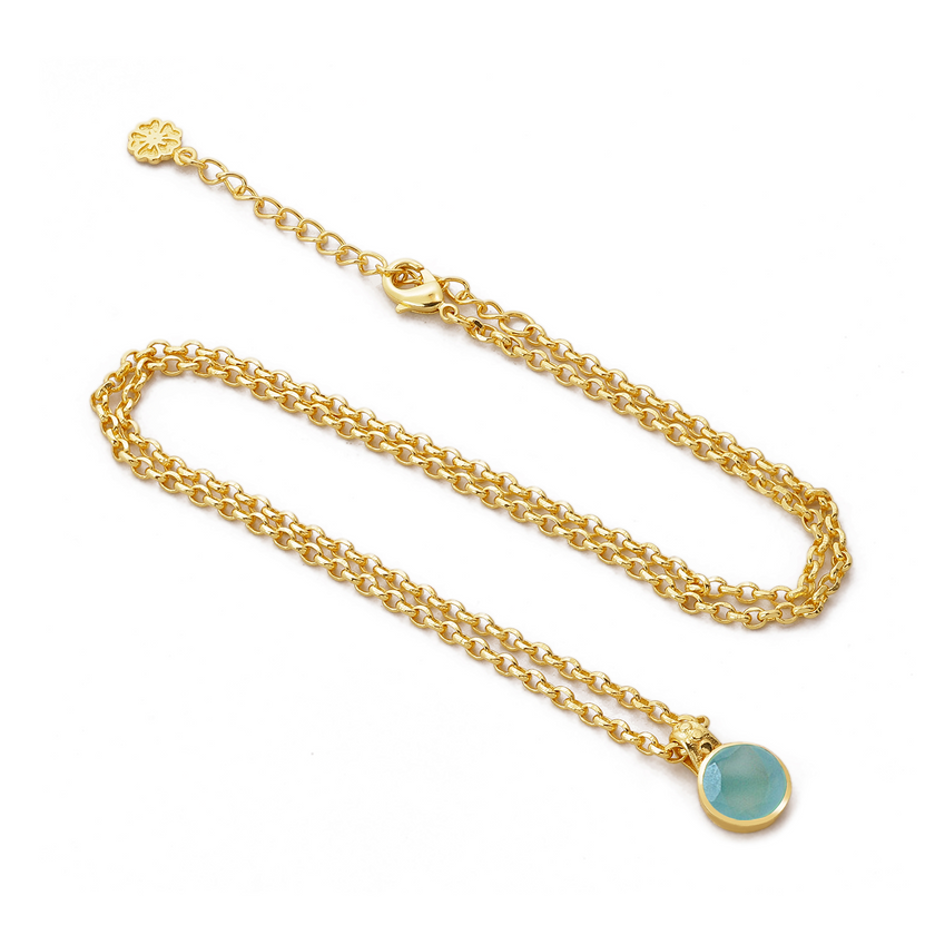 Charis Ronde Edelsteen Ketting Pariba Onyx