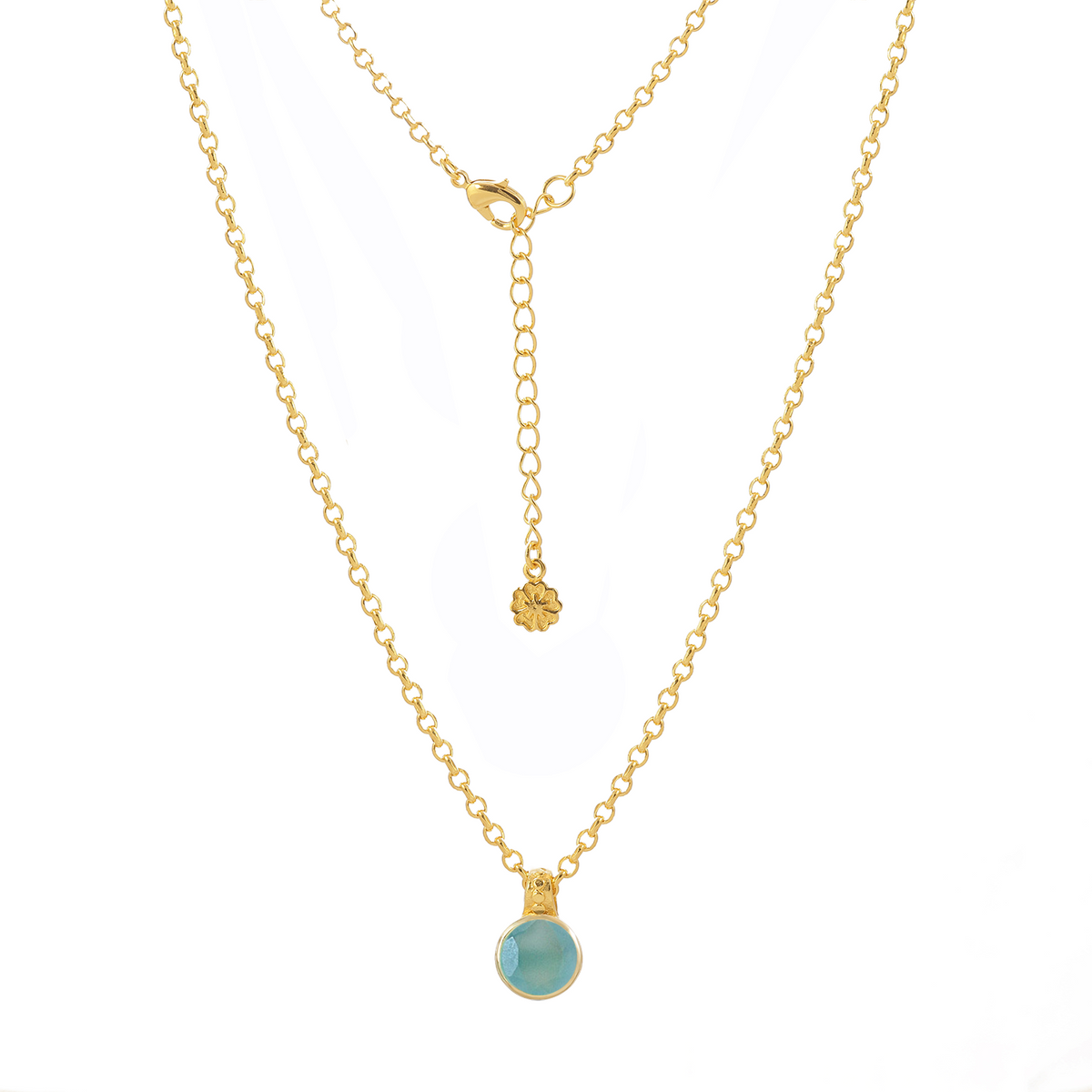Charis Ronde Edelsteen Ketting Pariba Onyx
