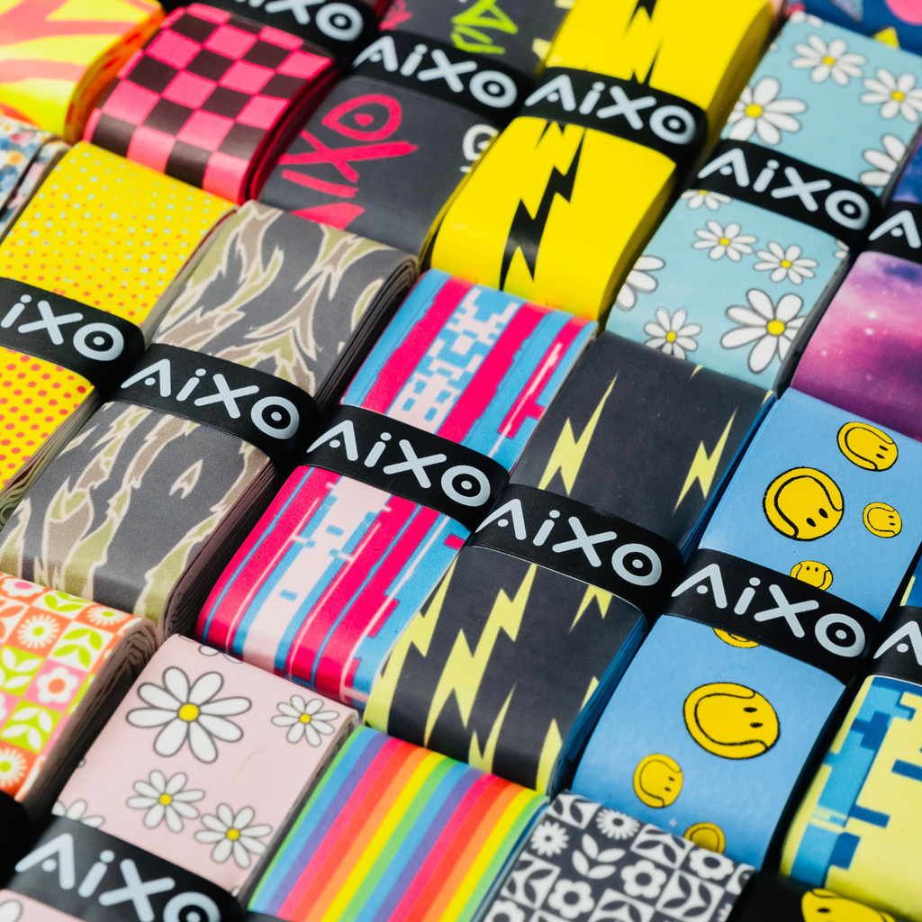 Aixo Checker Dry Overgrip Schwarz & Gelb