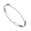 Beginnings Square Cut Hinged Bangle