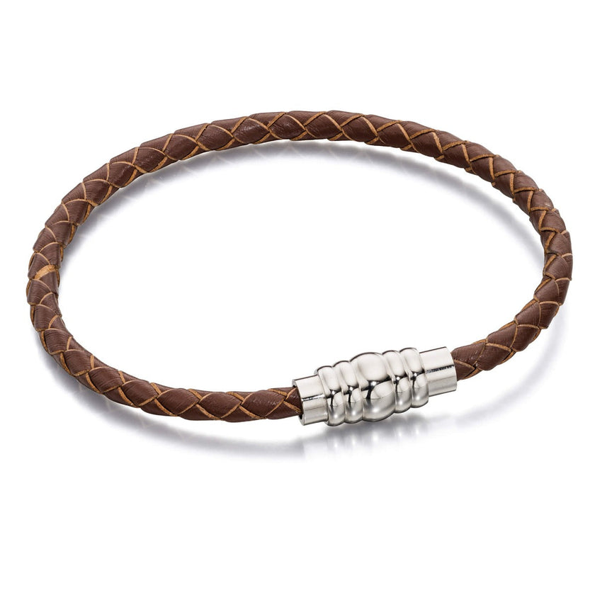 Fred Bennett Schmales Lederarmband mit Magnetverschluss