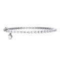 Diamonfire Small Zirconia Charm Tennis Bracelet