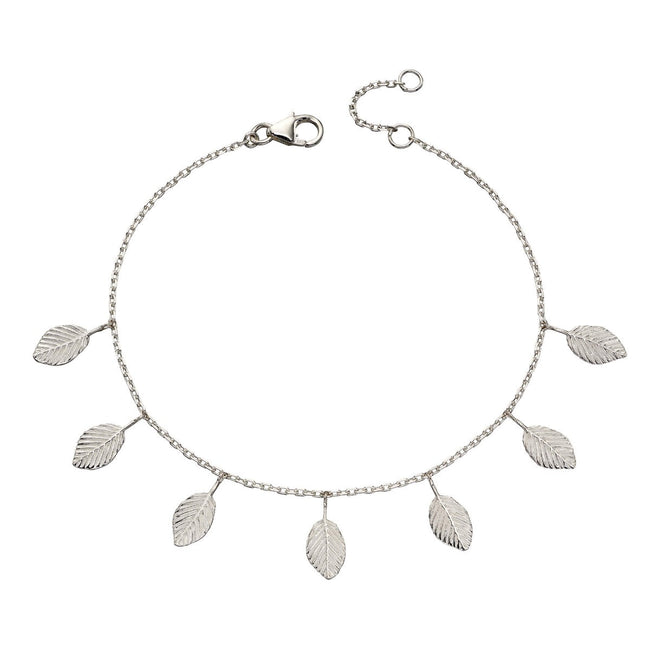 Beginnings Silver Multi Leaf Bracelet