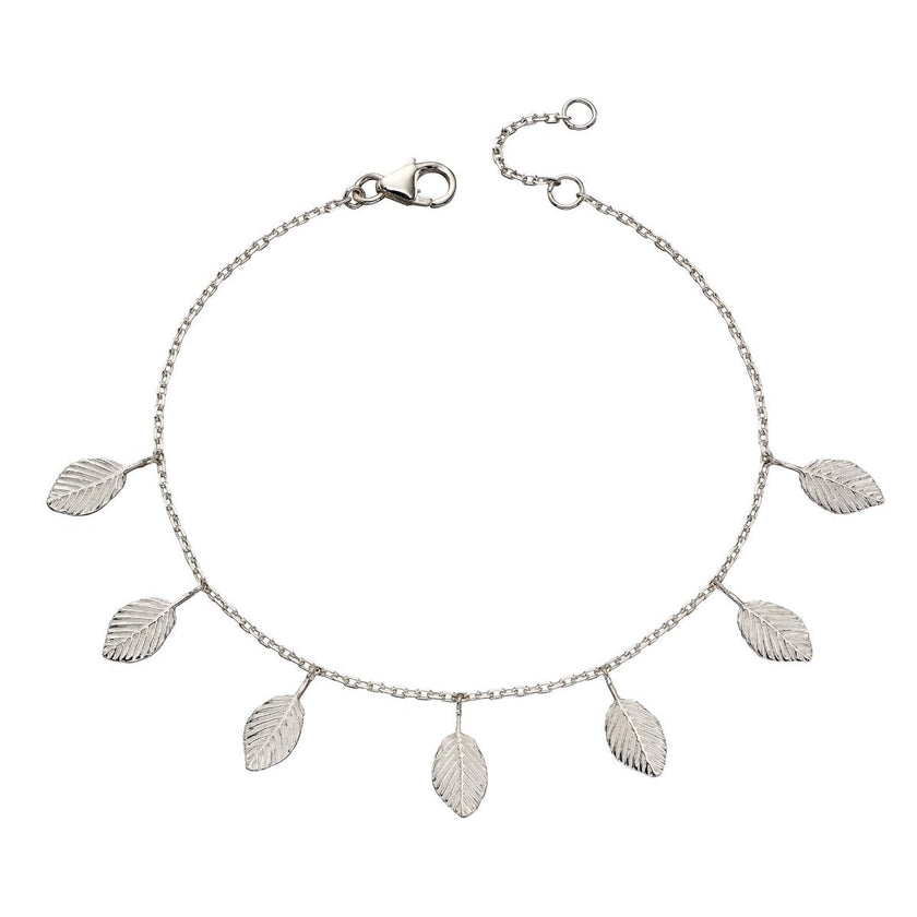 Beginnings Silver Multi Leaf Bracelet