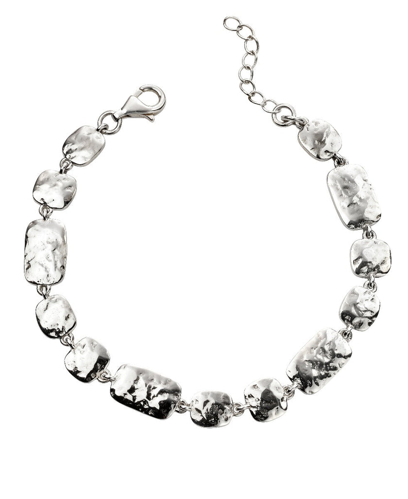 Beginnings Hammered Multi Link Bracelet