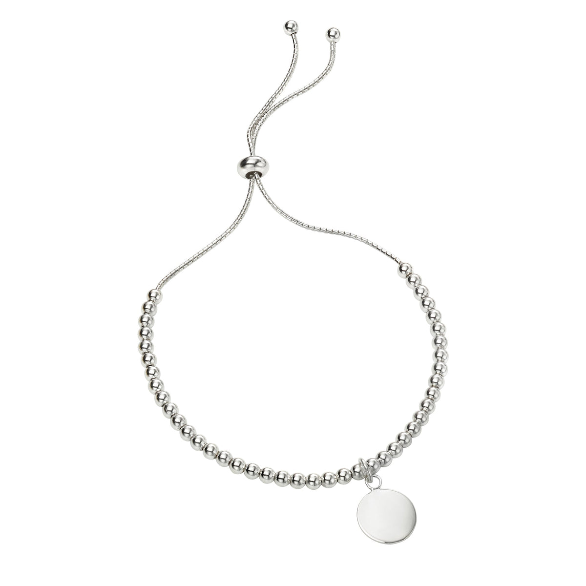 Beginnings Knebelarmband mit Scheibe
