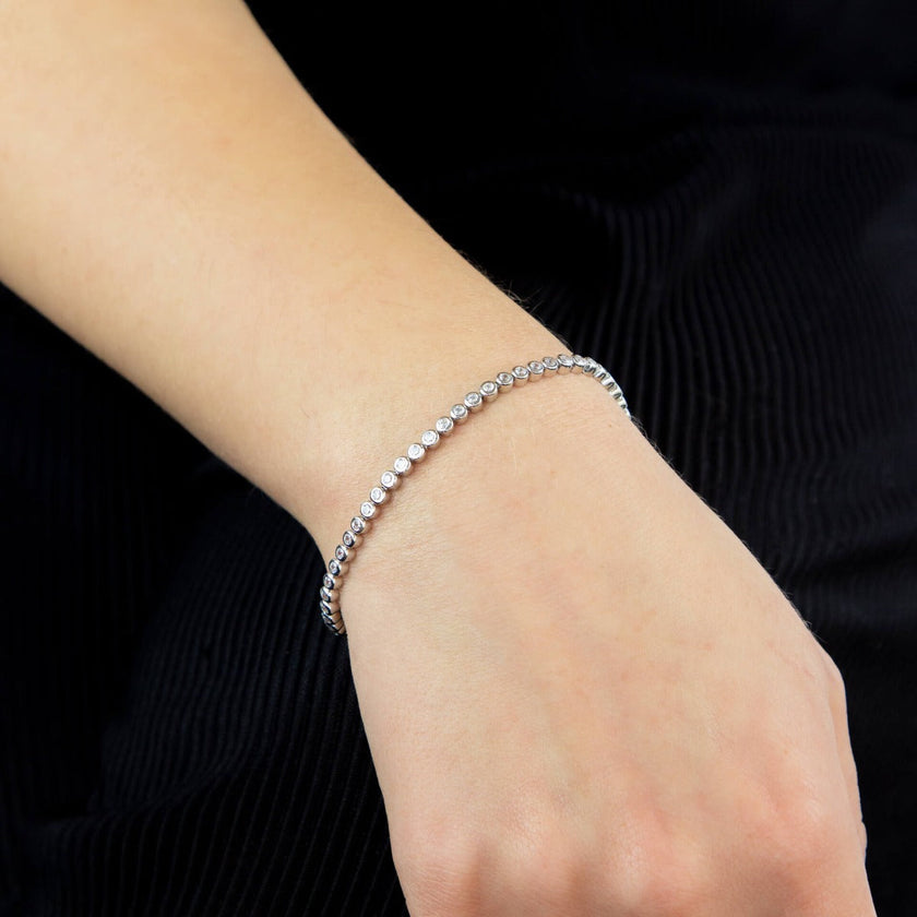Beginnings Armband met Zirkonia in Kastzetting