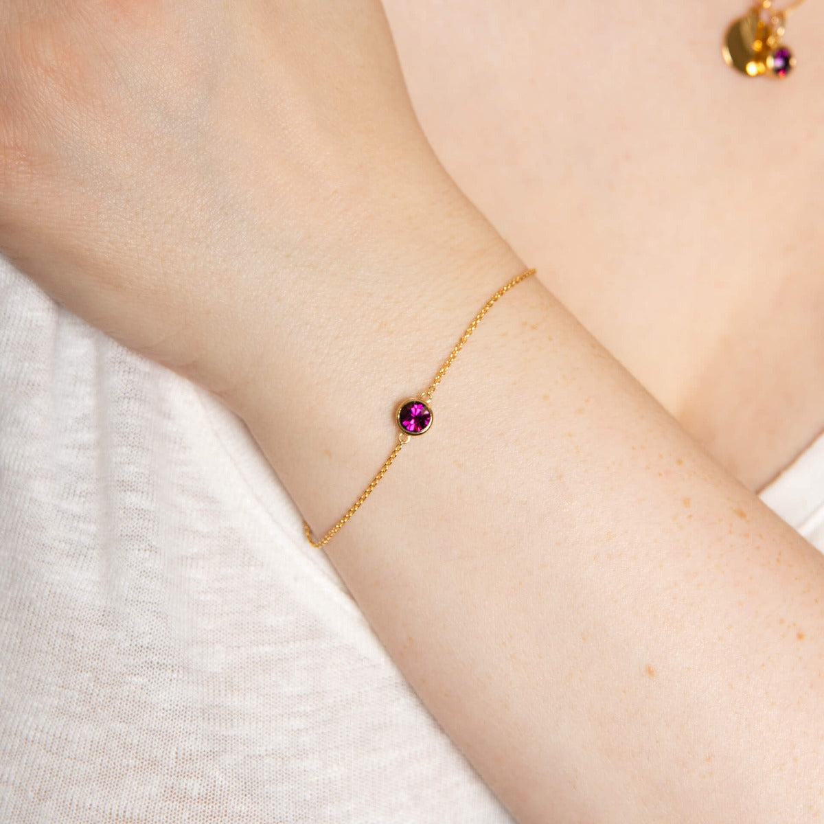 Beginnings Crystal Birthstone Bracelet