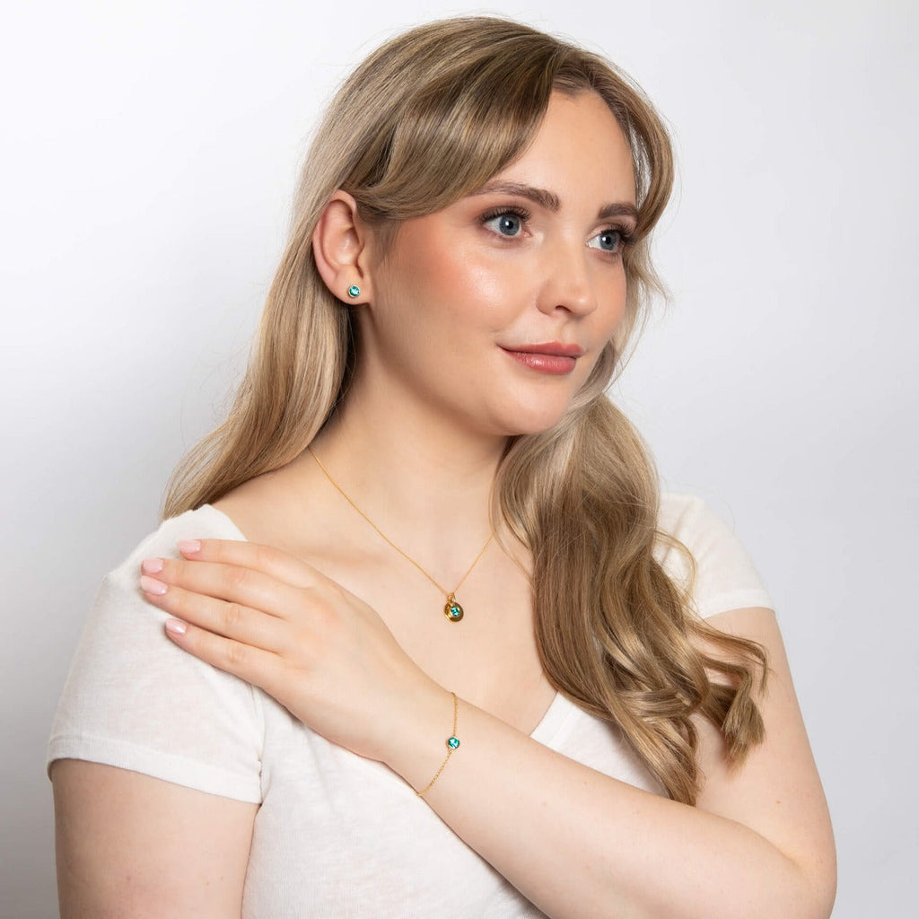 Beginnings Crystal Birthstone Earrings