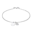 Diamonfire gravierbares Anhängerarmband mit pavébesetztem ovalem Anhänger