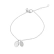 Diamonfire gravierbares Anhängerarmband mit pavébesetztem ovalem Anhänger