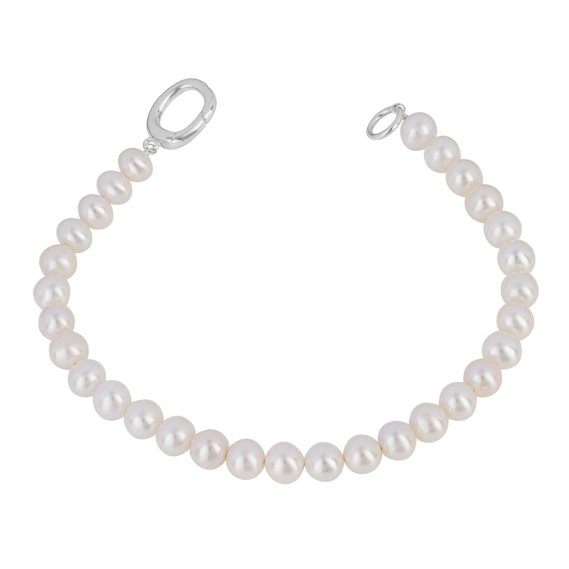 Beginnings White Pearl Charm Bracelet