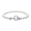 Diamonfire Shell Pearl Bracelet with Zirconia Feature Clasp
