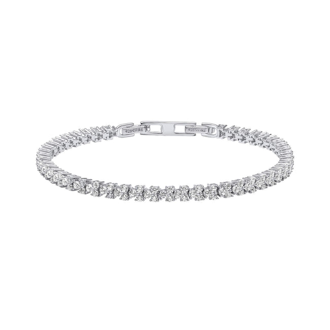 Diamonfire Claw Set Zirconia Tennis Bracelet