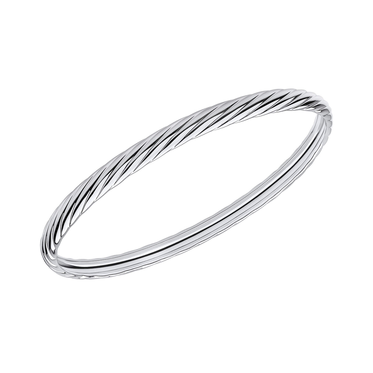 Beginnings Twisted Rope Textured Bangle
