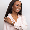 Beginnings Organic Wave Statement Hinged Bangle