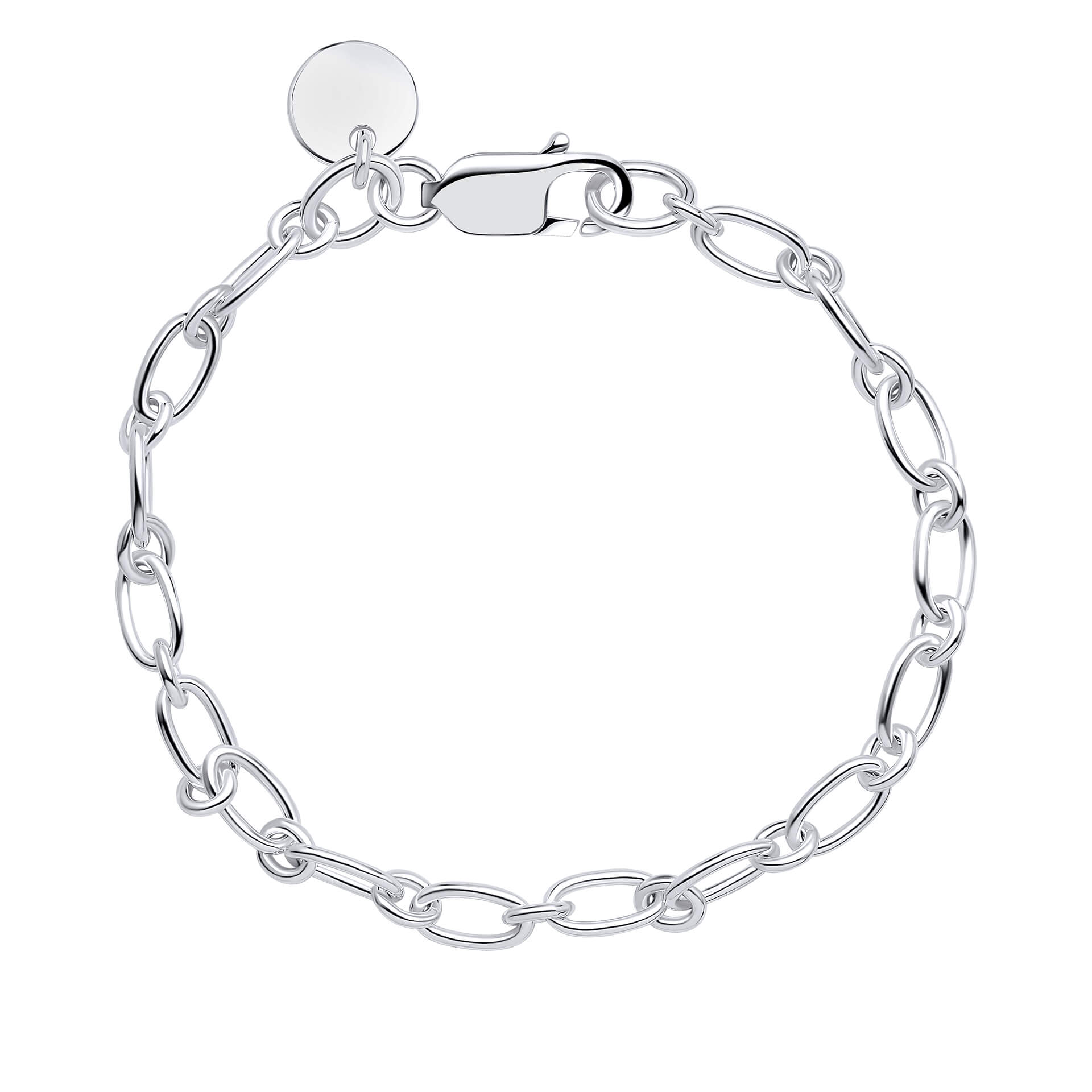 Beginnings Long Link Chain Bracelet with Tag