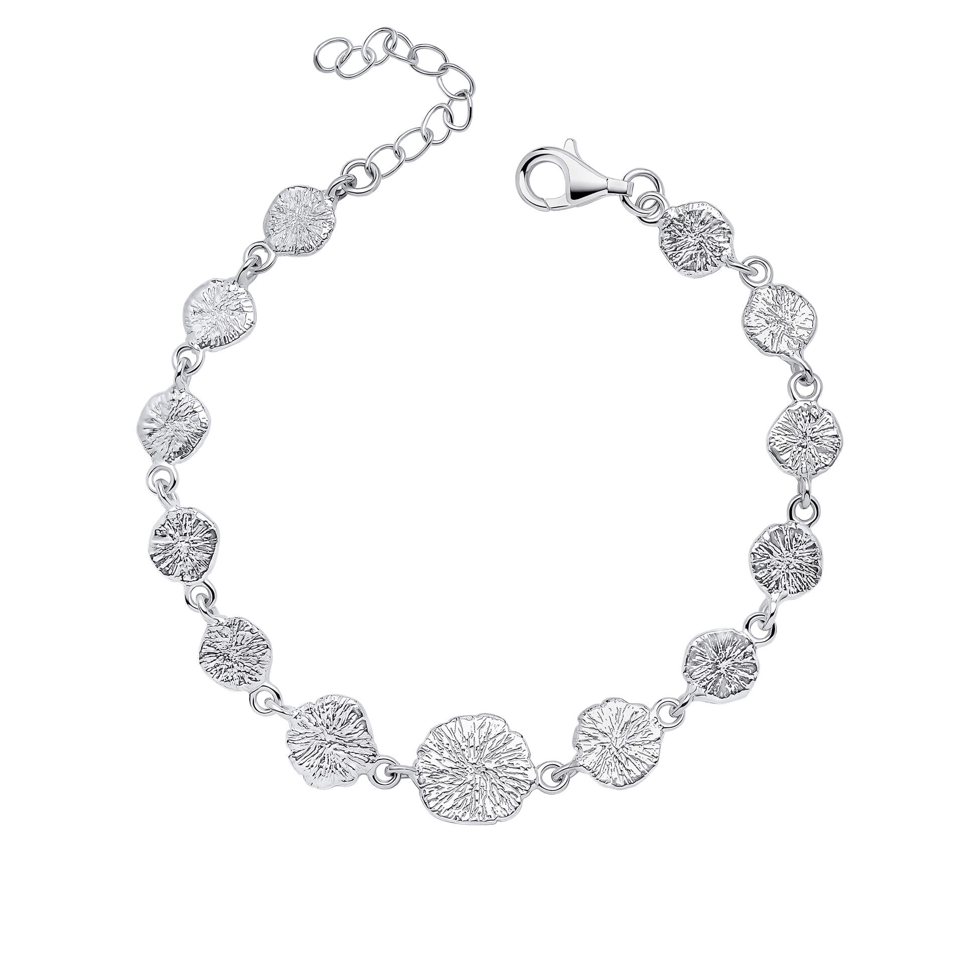 Beginnings Spray Textured Discs Bracelet