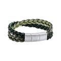 Fred Bennett Double Braided Leather Bracelet