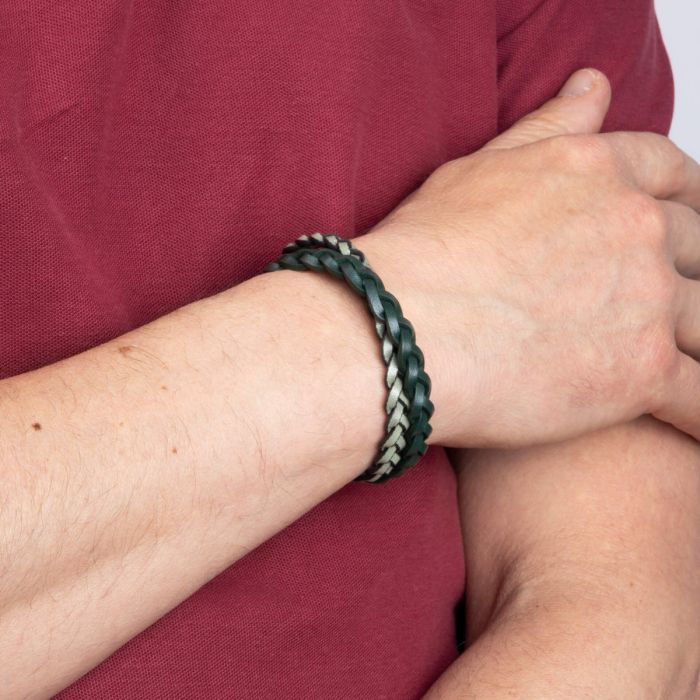 Fred Bennett Armband aus geflochtenem Leder