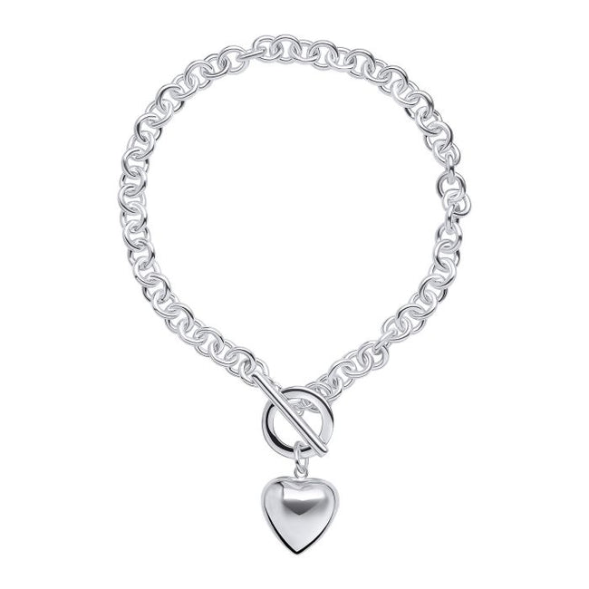 Beginnings Puff Heart T-Bar-Kettenarmband