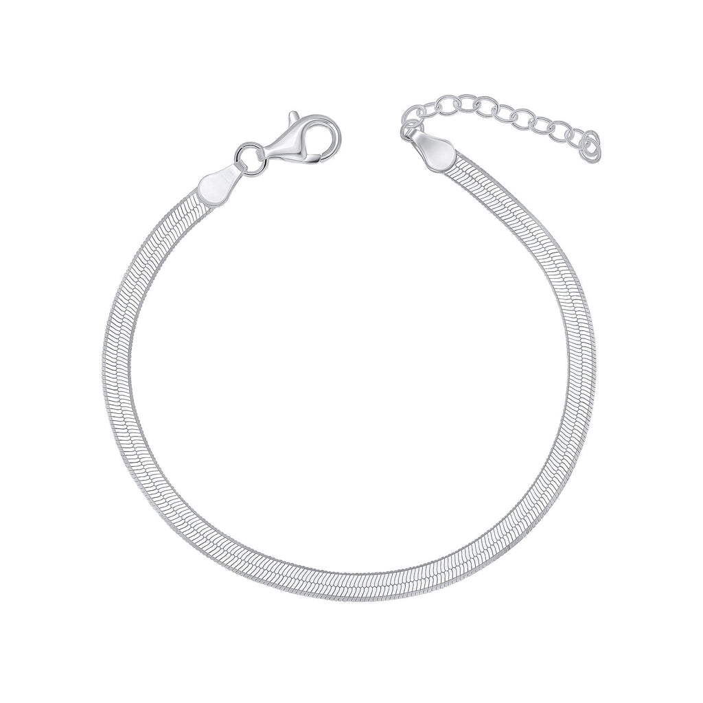 Beginnings Flat Herringbone Chain Bracelet