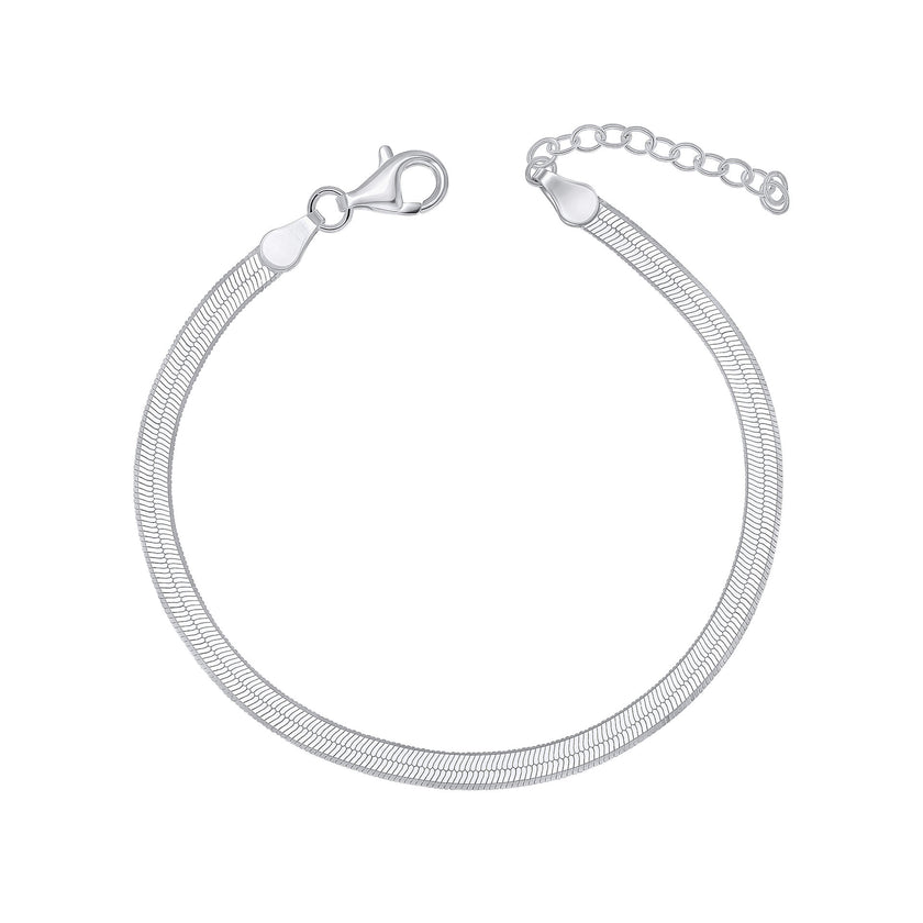Beginnings Flat Herringbone Chain Bracelet