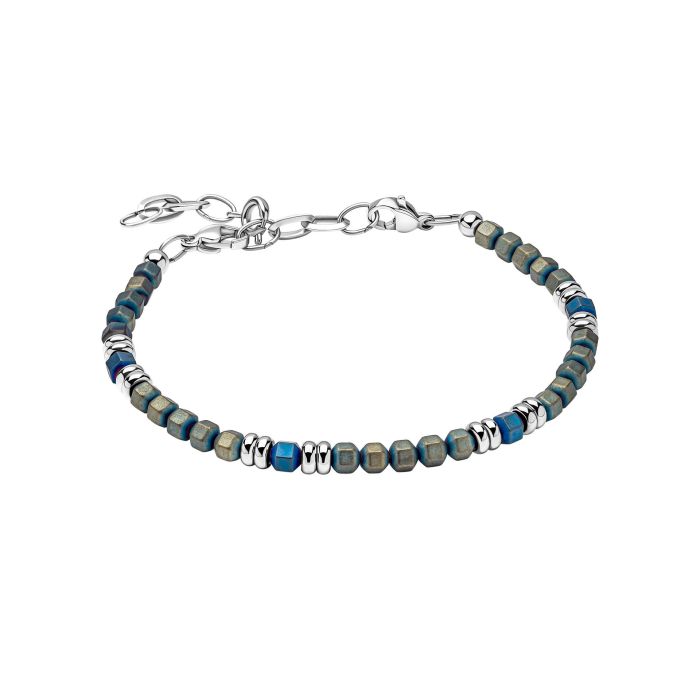 Fred Bennett Blue Hematite Bead Bracelet