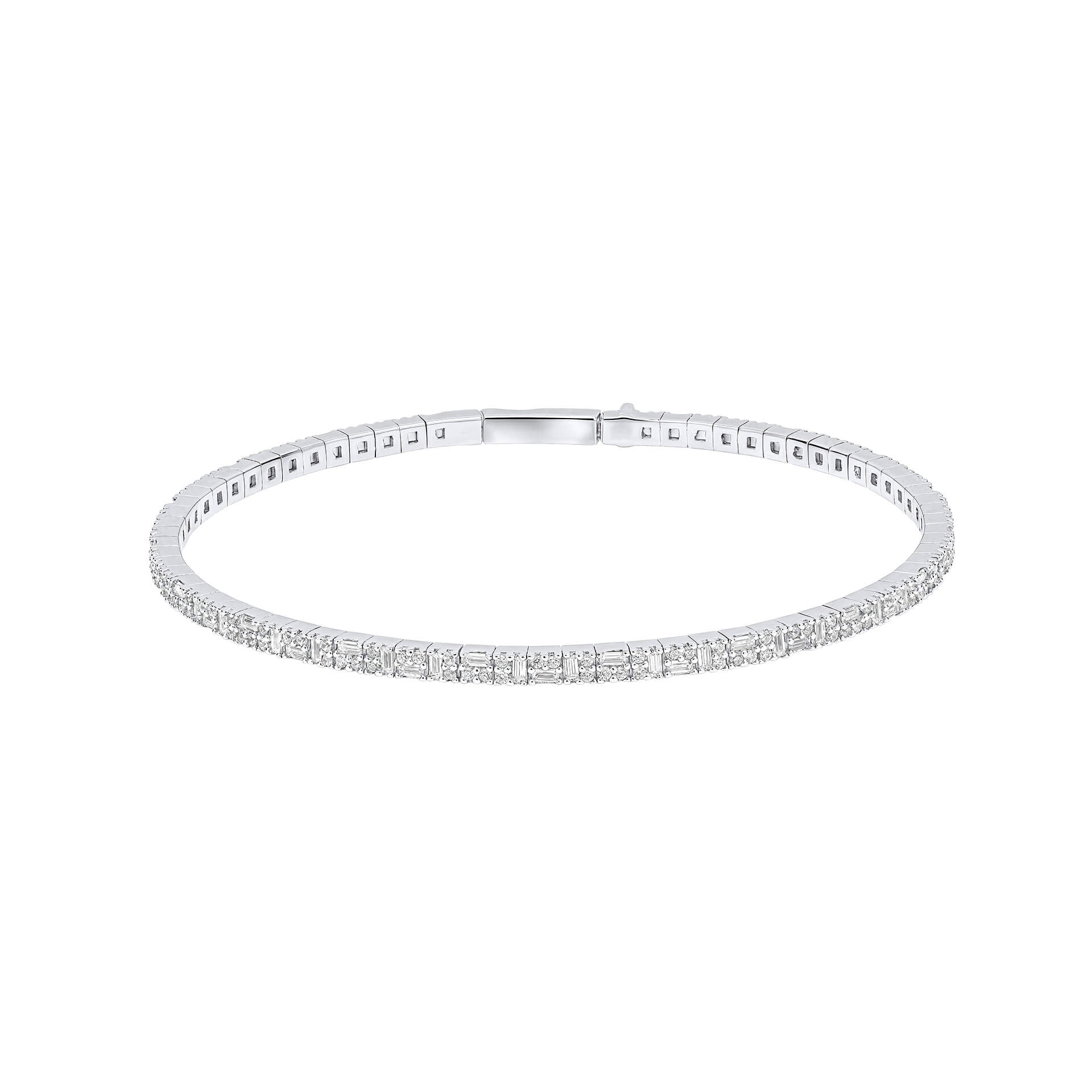 Diamonfire Multi-Stone Flexi Bangle