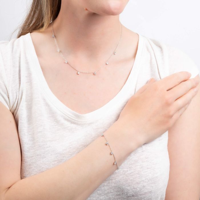 Diamonfire Armband mit Zirkonia-Steinen in Krappenfassung