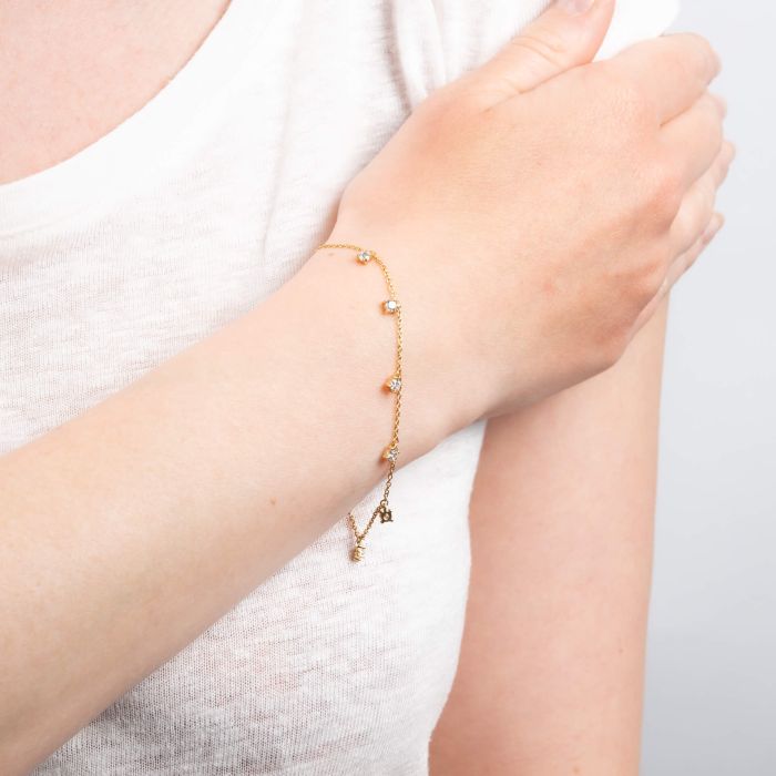 Diamonfire Armband mit Zirkonia-Steinen in Krappenfassung