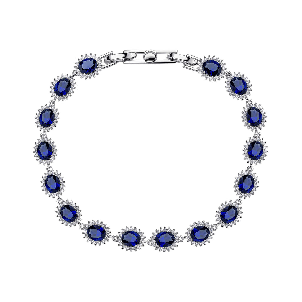 Diamonfire Oval Bracelet with Surround