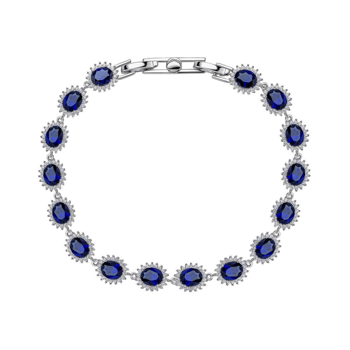 Diamonfire Oval Bracelet with Surround