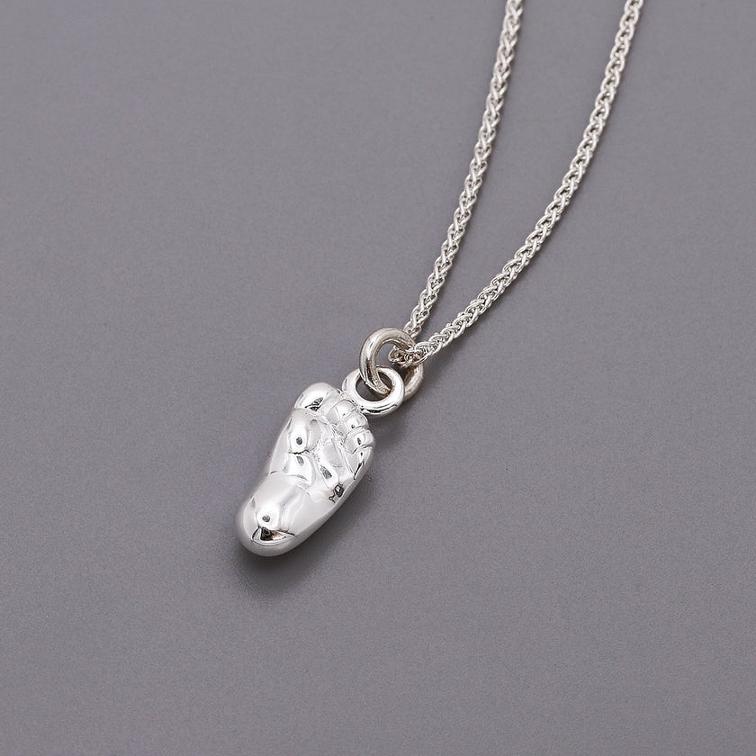 New Baby Personalised Silver Charm