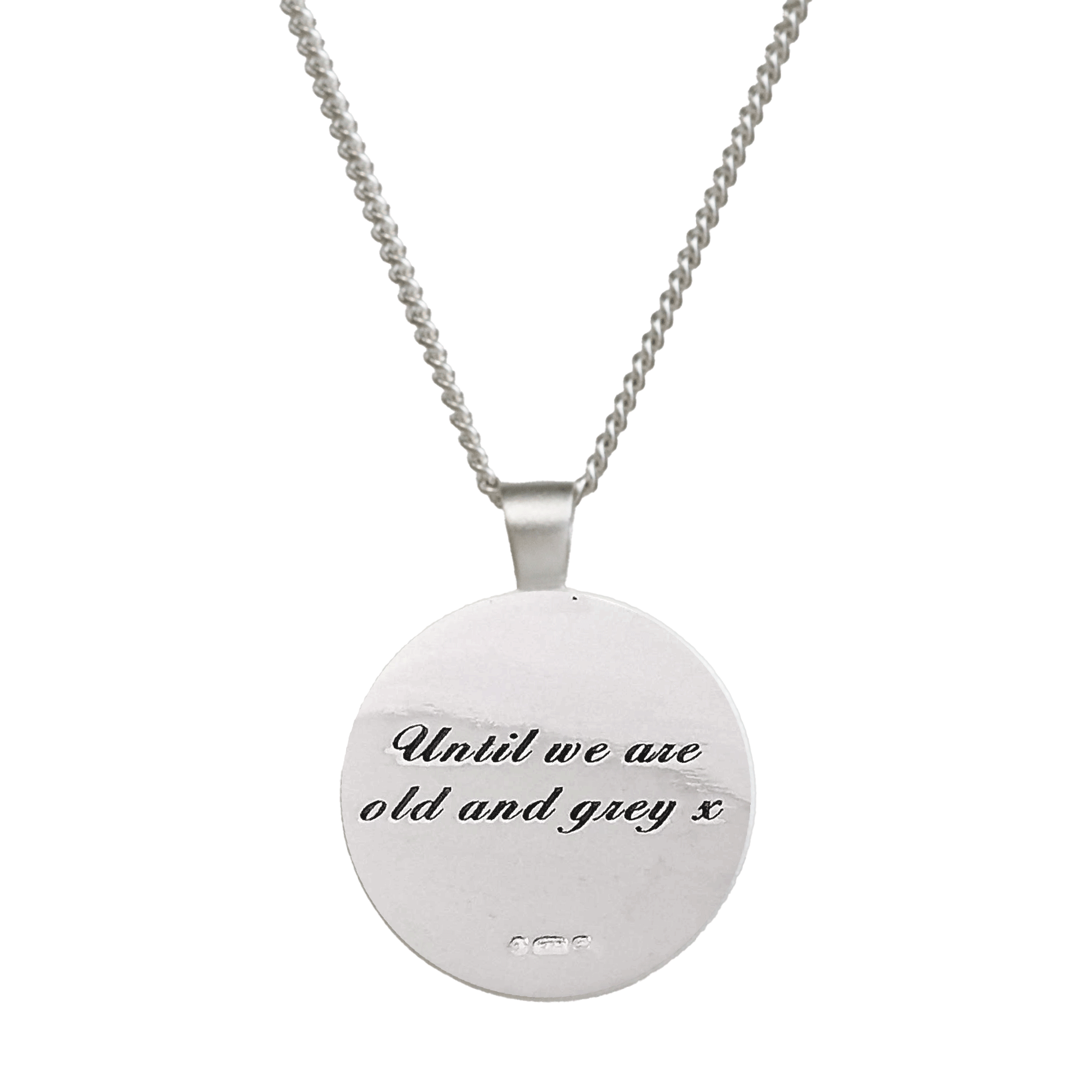 Azteekse Ollin Reis Mandala Gepersonaliseerde Zilveren Ketting