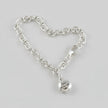 Rose Flower Personalised  Silver Charm