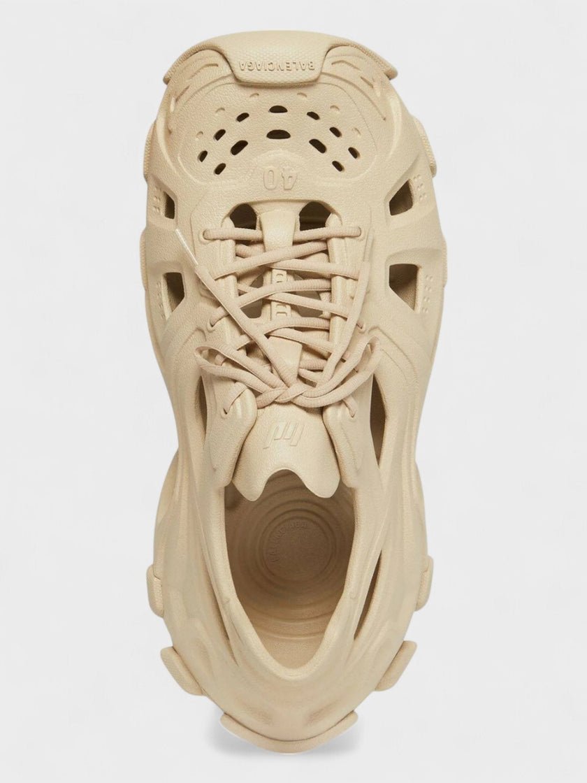 Balenciaga HD Caged Lace Up Sneakers Taupe