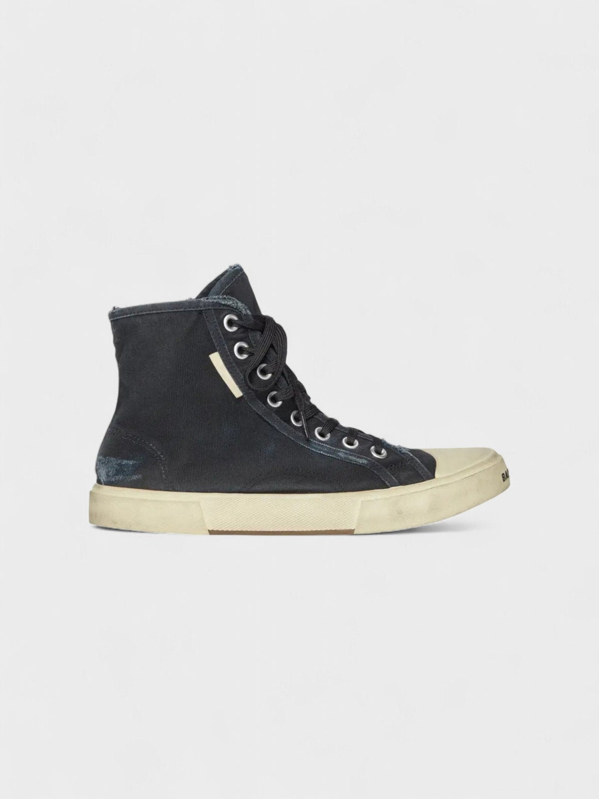 Balenciaga Paris High Destroyed Black White