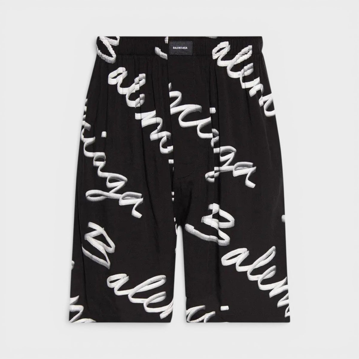 Pyjama Shorts Black White