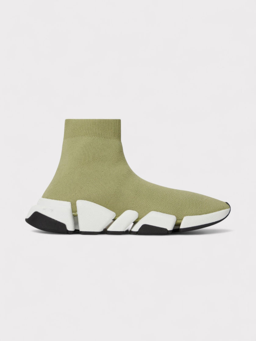 Balenciaga Speed 2.0 Recycled Trainers Knit Green