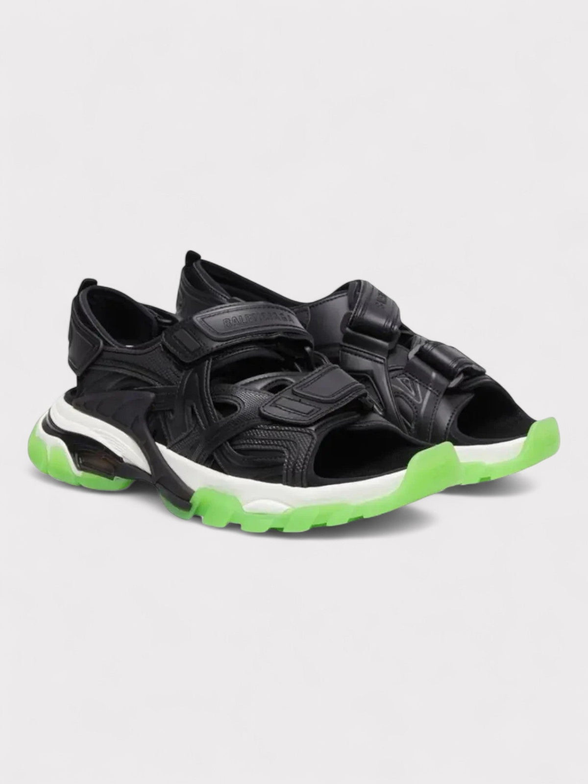 Balenciaga Track Sandals Clearsole Black Green