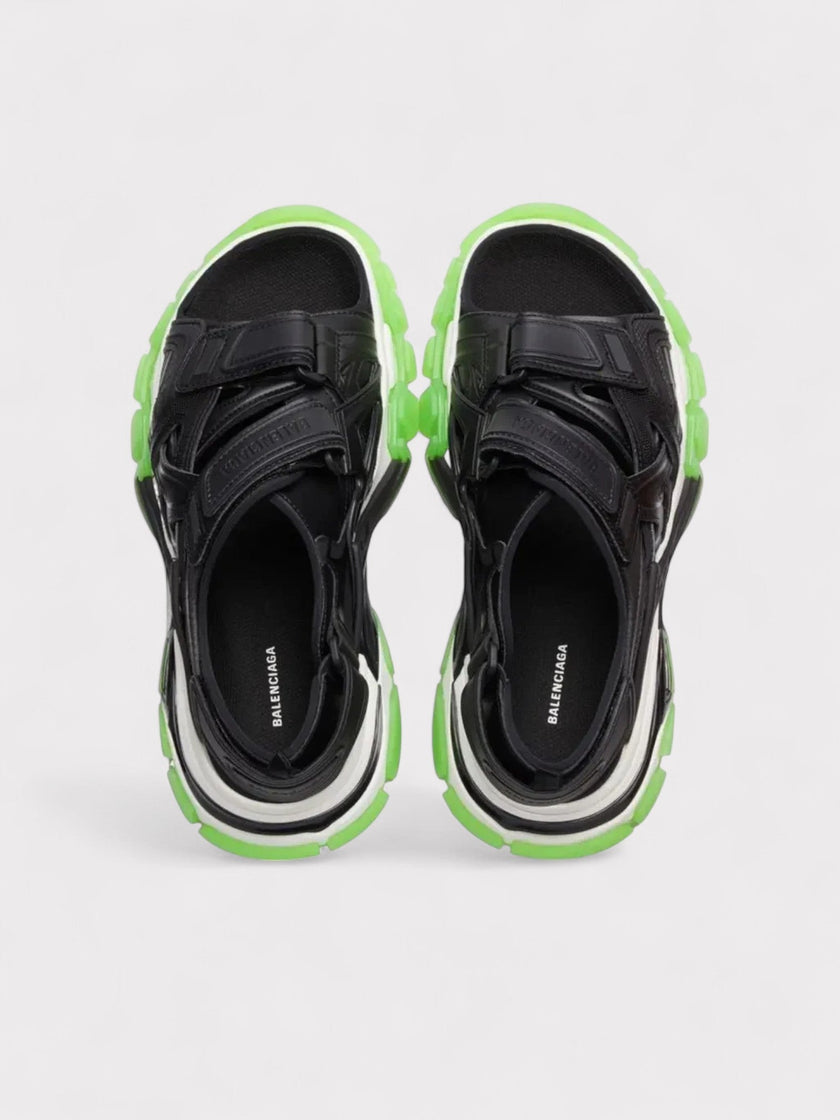 Balenciaga Track Sandals Clearsole Black Green