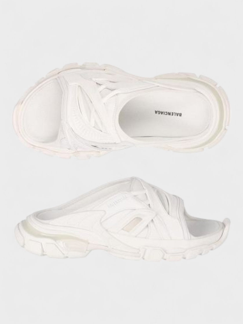Balenciaga Track Slide Sandal White