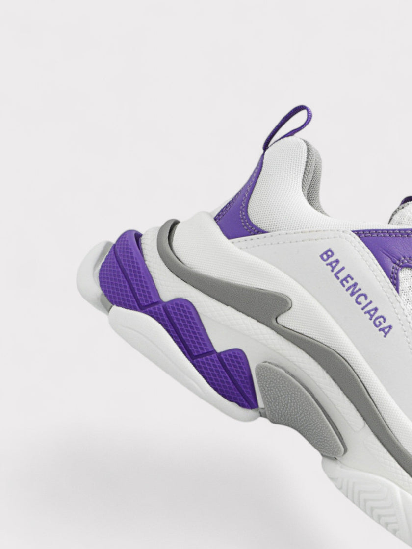Triple S Wmns White Purple