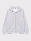 Bape One Point Zip Hoodie Grey