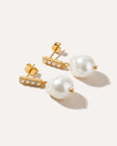 Baroque Bar Pearl Earrings