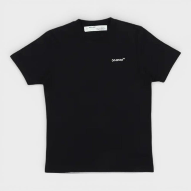 3D Arrow Short Sleeve T-Shirt Black White